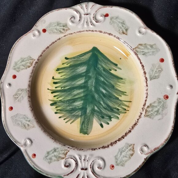 Set Of 3 Royal Norfolk Stoneware Christmas Plates - Picture 2 of 7